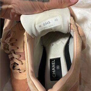 Chanel Women's Peach Sneakers